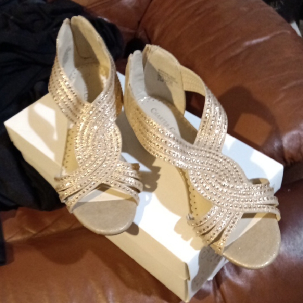 Charter Club Gold Heels Sophisticated Style